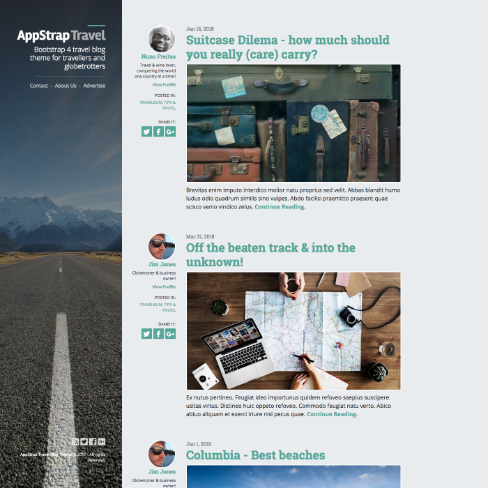 demo-travel-blog page thumbnail